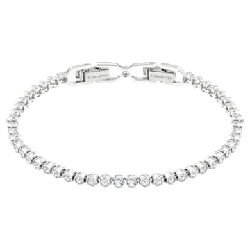 Emily 手链, 圆形切割, 白色, 镀铑 - Swarovski, 1808960