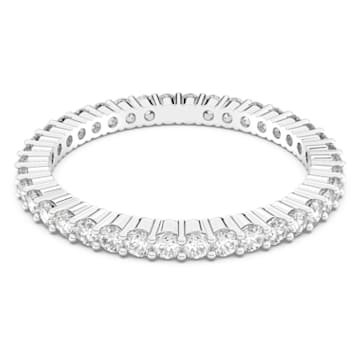 Vittore ring, Round cut, White, Rhodium plated - Swarovski, 5007781