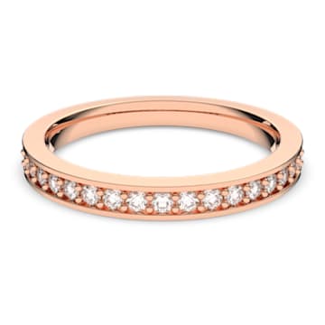 Rare ring, White, Rose gold-tone plated