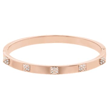 Bracelet-jonc Tactic, Blanc, Finition or rose - Swarovski, 5098368