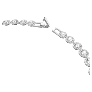Angelic necklace, Round, White, Rhodium plated - Swarovski, 5117703