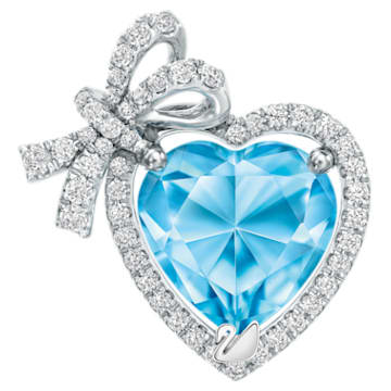 18K WG Vow Heart Pendant (Ice Blue) - Swarovski, 5251157