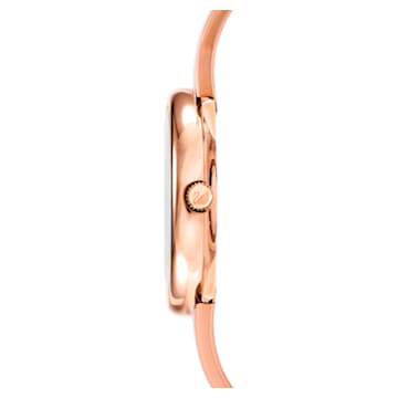 Orologio Crystalline Pure Watch, Bracciale di metallo, Bianco, Finitura in tono oro rosa - Swarovski, 5269250