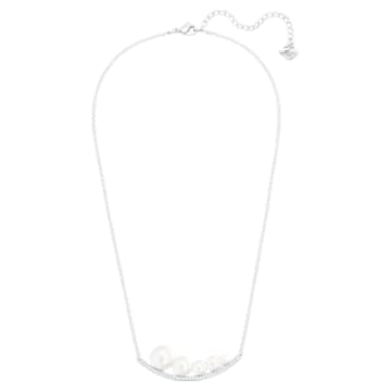 Fundamental Halskette, Weiß, Rhodiniert - Swarovski, 5274299