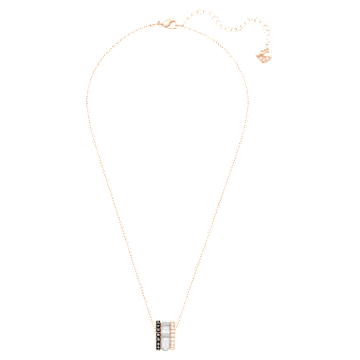 Hint 链坠, 黑色, 混合金属润饰 - Swarovski, 5353666