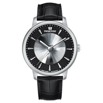 Atlantis automatic watch, Limited edition, Black, Stainless steel - Swarovski, 5364209