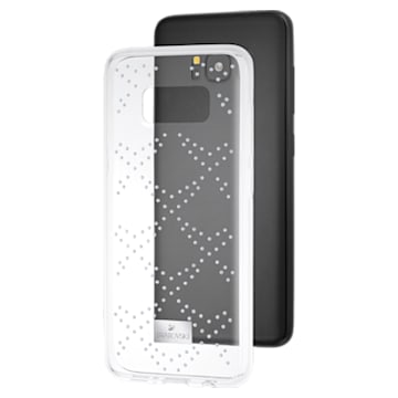 Coque rigide pour smartphone avec cadre amortisseur Hillock, Samsung Galaxy S® 8, transparent - Swarovski, 5364493