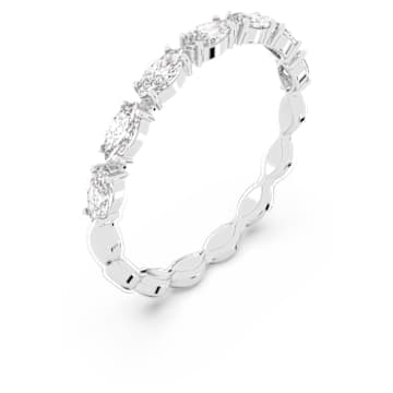 Bague Vittore, Taille marquise, Blanche, Métal rhodié - Swarovski, 5366570