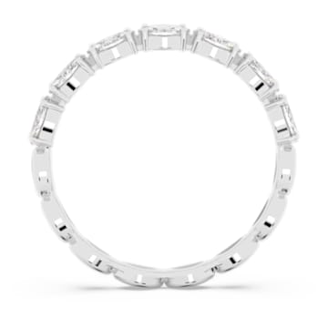 Vittore gyűrű, Marquise metszés, Fehér, Ródium bevonattal - Swarovski, 5366570