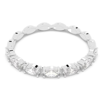 Vittore ring, Marquise cut, White, Rhodium plated - Swarovski, 5366584