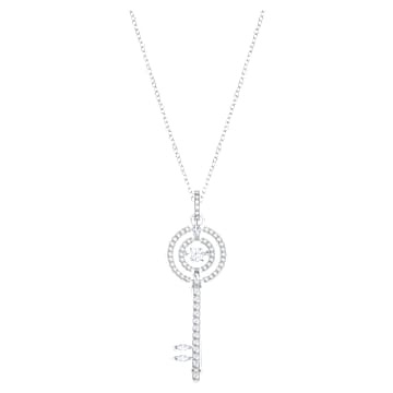 Swarovski Sparkling Key Pendant White Rhodium Plated Com - Swarovski Noble Key Pendant Swarovski Sparkling Key Pendant White Rhodium Plated Com - Swarovski Noble Key Pendant