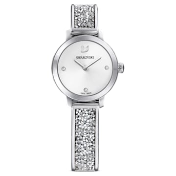 Zegarek Cosmic Rock, Swiss Made, Metalowa bransoleta, W odcieniu srebra, Stal szlachetna - Swarovski, 5376080