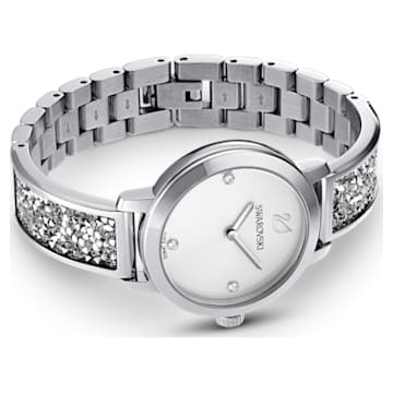 Cosmic Rock watch, Metal bracelet, Silver tone, Stainless steel - Swarovski, 5376080