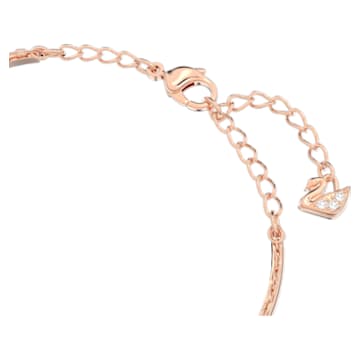 Bracelete Ginger, Pavé, Cinzenta, Lacado a rosa dourado - Swarovski, 5389046