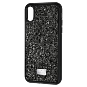 Glam Rock smartphone case, iPhone® X/XS, Black - Swarovski, 5392050