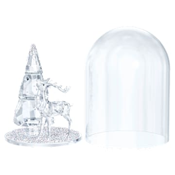Clopot de sticlă - Pin și cerb - Swarovski, 5403173