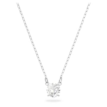 Attract 네크리스, 라운드 컷, 화이트, 로듐 플래팅 - Swarovski, 5408442