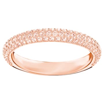 Δαχτυλίδι Stone, Ροζ, Επιμετάλλωση σε ροζ χρυσαφί τόνο - Swarovski, 5411650