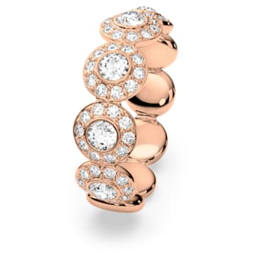 Angelic ring, Round cut, White, Rose gold-tone plated - Swarovski, 5424994