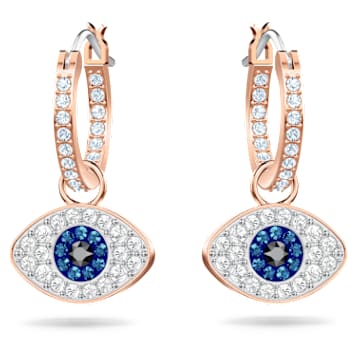 Orecchini a cerchio con occhio malvagio scintillante – J&CO Jewellery