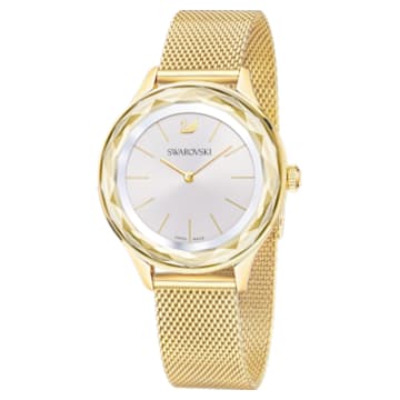 Octea Nova watch, Milanese bracelet, Gold tone, Gold-tone PVD - Swarovski, 5430417