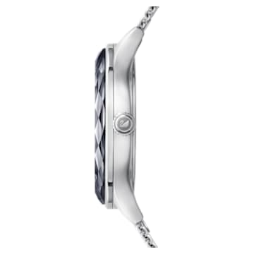 Octea Nova Mini watch, Swiss Made, Metal bracelet, Black, Stainless steel - Swarovski, 5430420