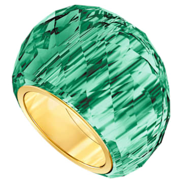 Nirvana ring, Green, Gold-tone PVD - Swarovski, 5432202