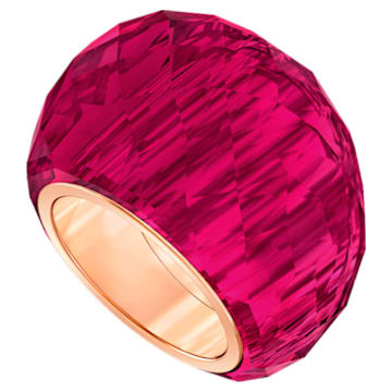 Nirvana ring, Red, Rose gold-tone finish - Swarovski, 5432203