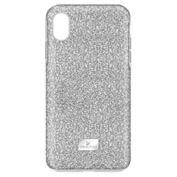 High smartphone case, iPhone® XS Max, Silver tone - Swarovski, 5449135