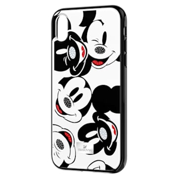 Mickey Face smartphone case, iPhone® XR, Black - Swarovski, 5449137