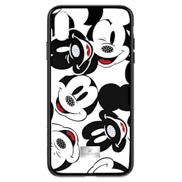 Mickey Face Smartphone Case with integrated Bumper, iPhone® XS Max, Black - Swarovski, 5449139