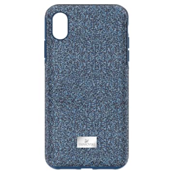 High smartphone case , iPhone® XR, Blue - Swarovski, 5449141