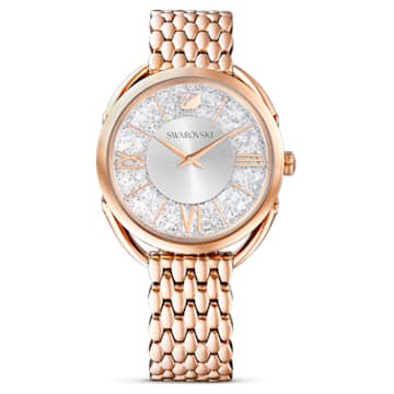 Reloj Crystalline Glam, Brazalete de metal, Tono oro rosa, Acabado tono oro rosa - Swarovski, 5452465