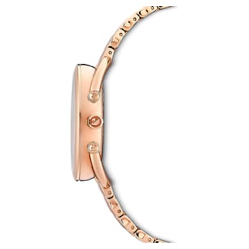 Crystalline Glam watch, Metal bracelet, Rose gold-tone, Rose gold-tone finish - Swarovski, 5452465