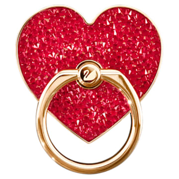 Glam Rock ring sticker, Heart, Red, Rose gold-tone plated - Swarovski, 5457473
