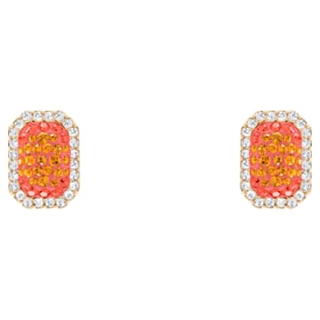 No Regrets Cocktail Pierced Earrings, Multi-colored, Gold-tone plated - Swarovski, 5457499