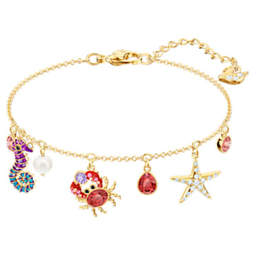 Ocean Bracelet, Multi-colored, Gold-tone plated - Swarovski, 5457760