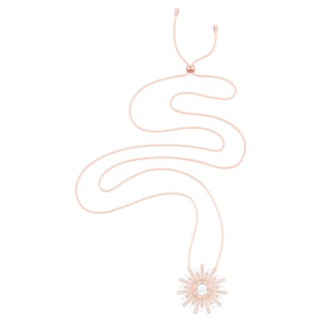 Sunshine Halskette, Verschiedene Schliffe, Sonne, Lang, Weiß, Roségold-Legierungsschicht - Swarovski, 5459593