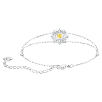 Sunshine Bracelet, White, Rhodium plated - Swarovski, 5459594