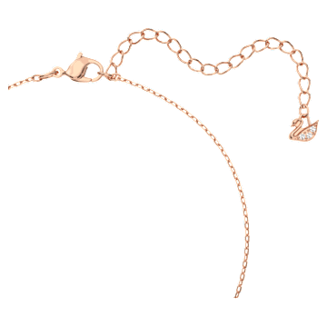 Dazzling Swan 네크리스, 스완, 핑크, 로즈골드 톤 플래팅 - Swarovski, 5469989