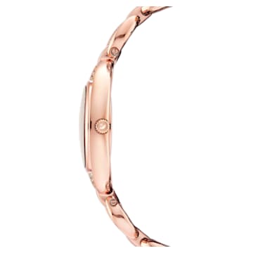 Stella 腕表, 金屬手鏈, 玫瑰金色調, 玫瑰金色潤飾 - Swarovski, 5470415