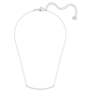 Only Necklace, White, Rhodium plated - Swarovski, 5470555