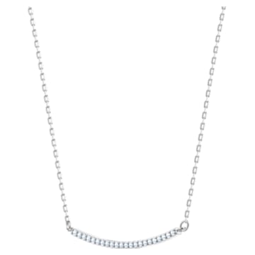 Only Necklace, White, Rhodium plated - Swarovski, 5470555