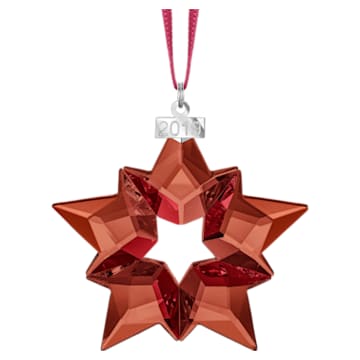 Holiday Ornament, A.E. 2019, 星星, 紅色 - Swarovski, 5476021