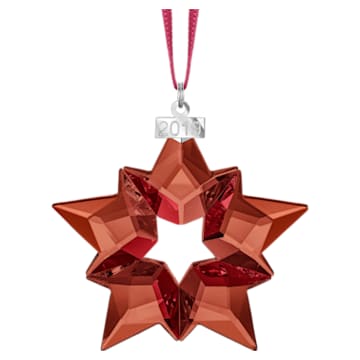 Holiday Ornament, A.E. 2019, 별, 레드 - Swarovski, 5476021