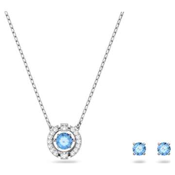 【stella】SWAROVSKI Una ブルー　オクタゴンカット Una ネックレス, オクタゴンカット, ブルー, ロジウム・プレー