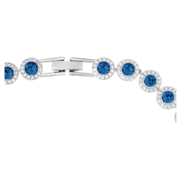 Angelic necklace, Blue, Rhodium plated - Swarovski, 5482698