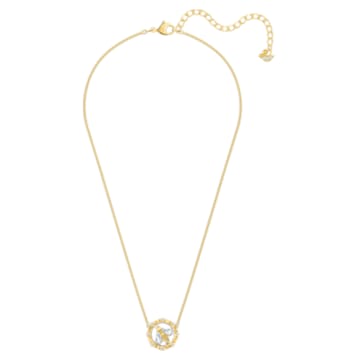 Bee A Queen Necklace, White, Gold-tone plated - Swarovski, 5482793