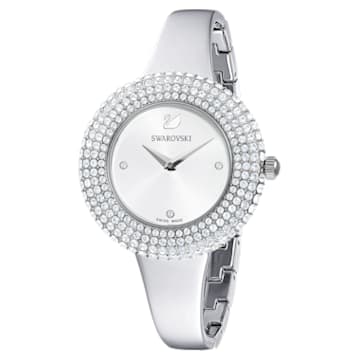 Crystal Rose 腕表, 瑞士制造, 金属手链, 银色, 不锈钢 - Swarovski, 5483853