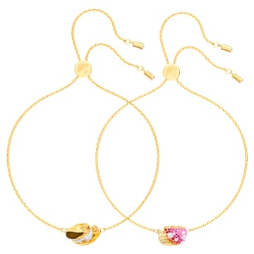 Nicest ブレスレット, セット(2), 紅茶とカップケーキ, マルチカラー, ゴールドトーン・プレーティング - Swarovski, 5486079